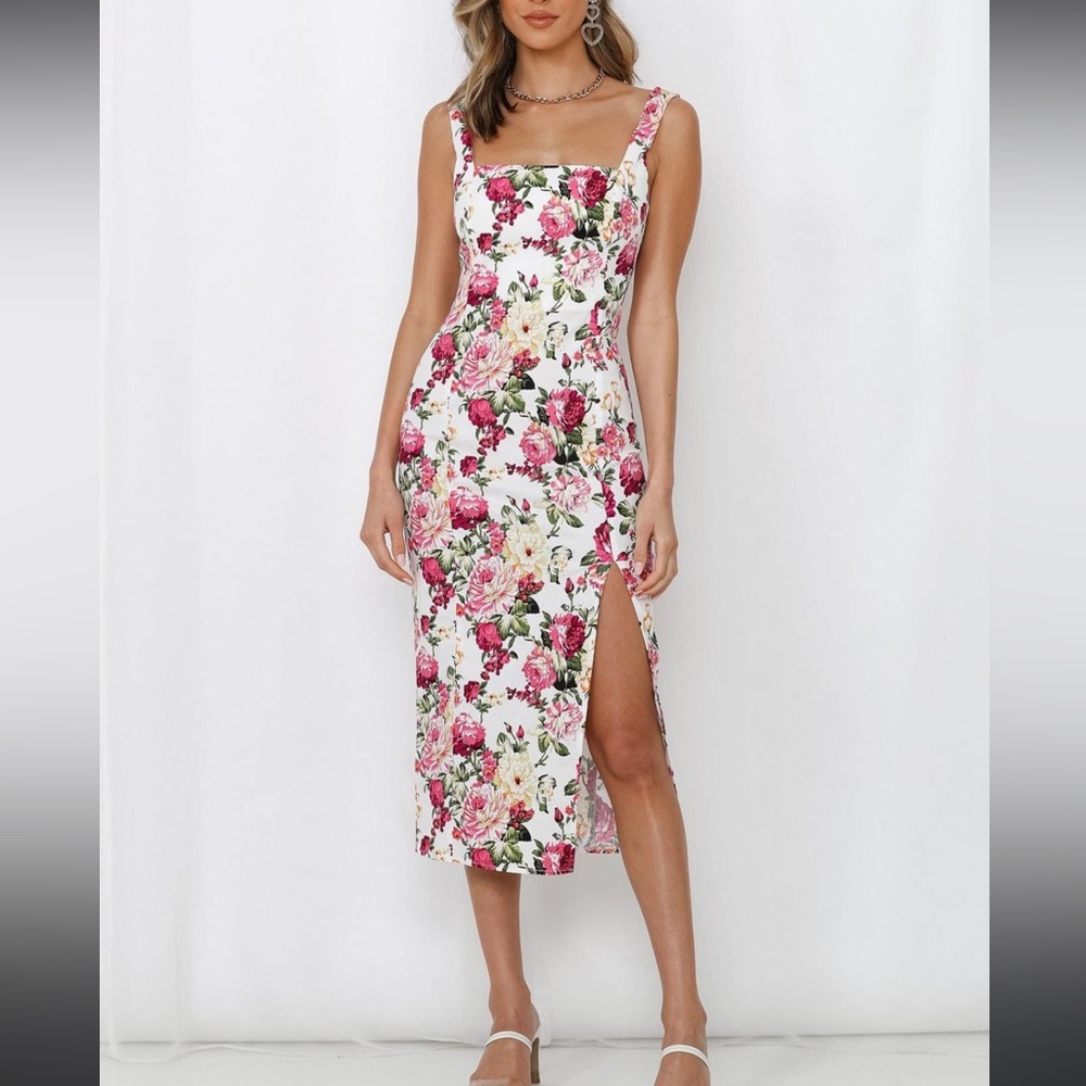 Morning In Vienna Midi Dress White